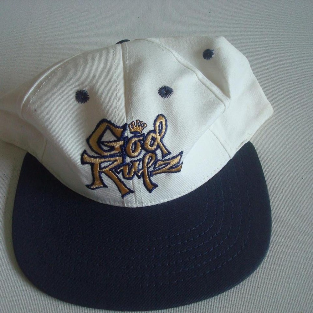 GOD RULES RULZ SNAPBACK‎ USA MADE 90S HAT CAP VINTAGE 00S Y2K M2